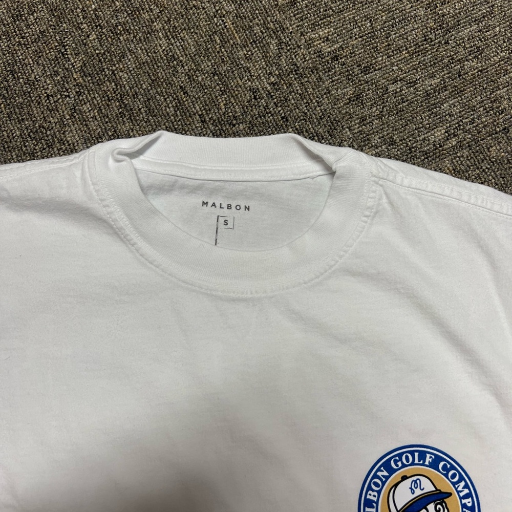 Malbon Golf T-Shirt THE PLAYERS-White size small - Picture 2 of 4